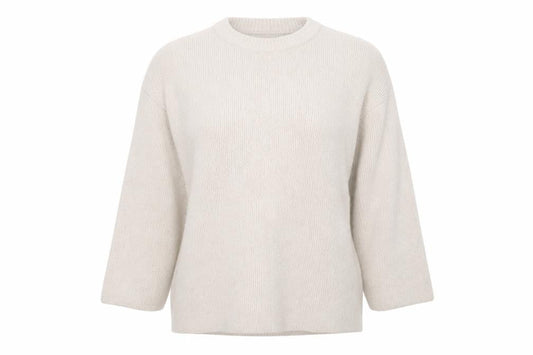 Weekday Women Beige Wool Blend Chunky Knit Jumper L
