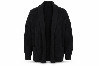 Marks & Spencer St Michael Women's Black Mohair Cardigan Size 8