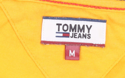 Tommy Jeans Women's Yellow Basic Cotton Crew Neck T-Shirt M