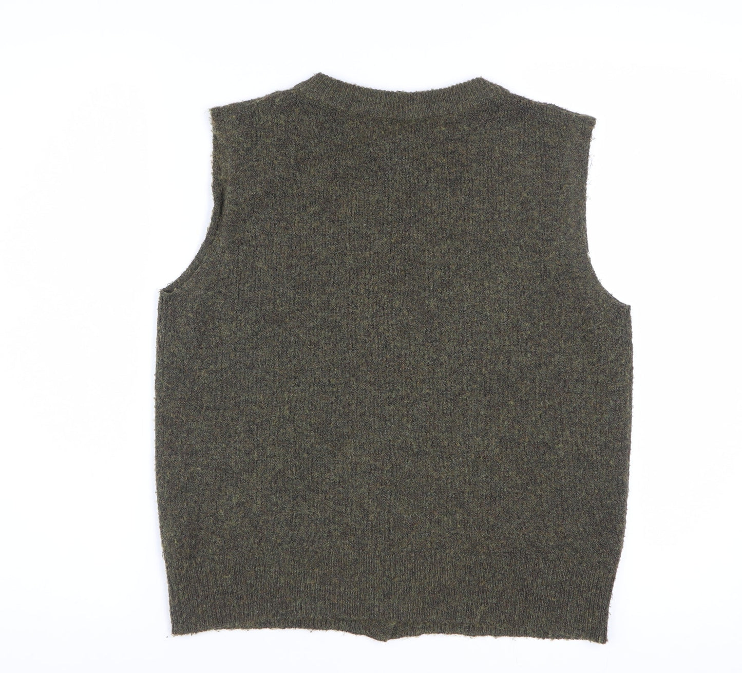Urban Outfitters Women’s Green Sleeveless Knit Button Cardigan S