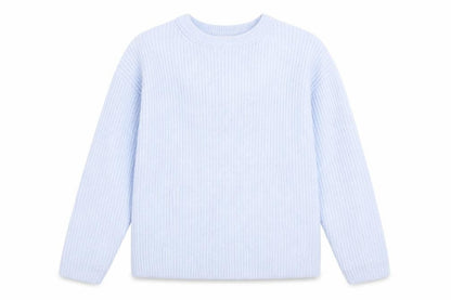 Marks & Spencer Women Blue Knit Crew Neck Jumper Size S