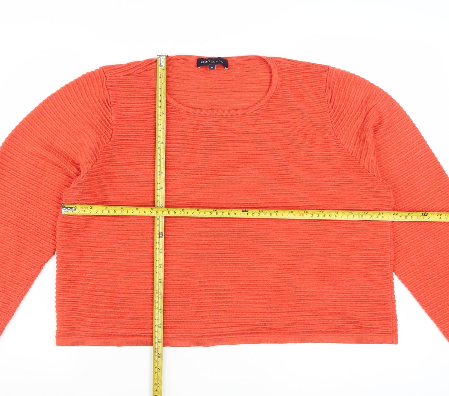 Marks and Spencer Women’s Orange Knit Pullover Jumper Size 18