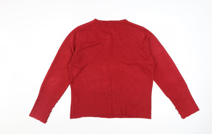 Marks and Spencer Per Una Red Womens Size 18 Cardigan Jumper