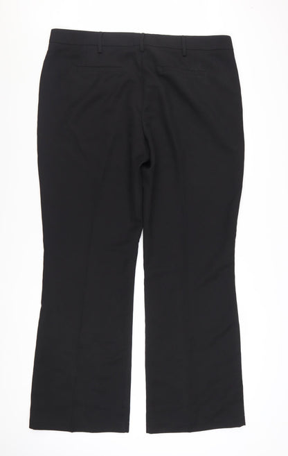 Next Women’s Black 18L Tall Straight Leg Dress Pants Trousers