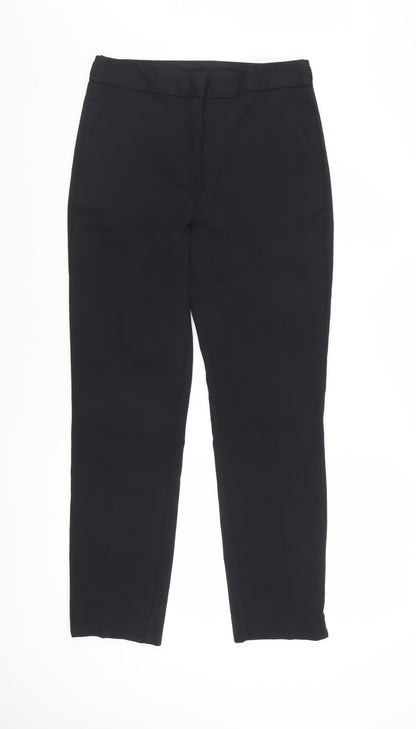 Zara Women Black Slim Tapered Trousers Size M