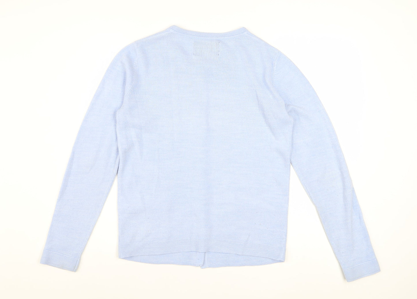 Maine New England Women's Blue Cardigan Size 10 Acrylic Knit