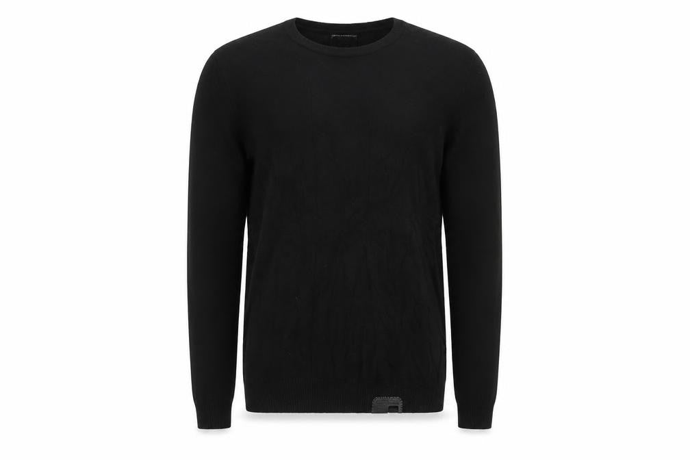 Diesel Men's Black Crew Neck Pullover Jumper Size S