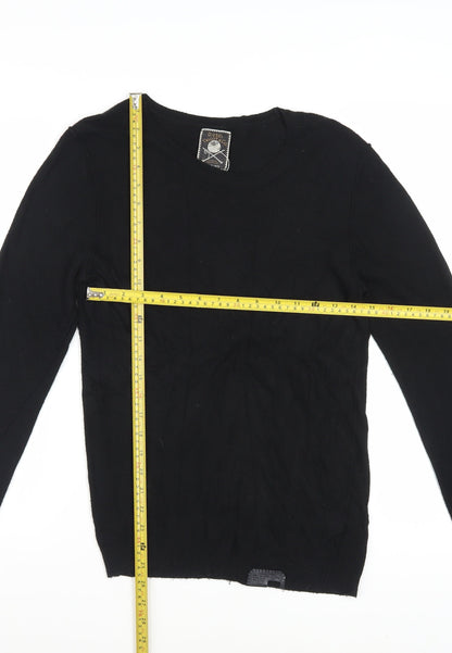 Diesel Men's Black Crew Neck Pullover Jumper Size S