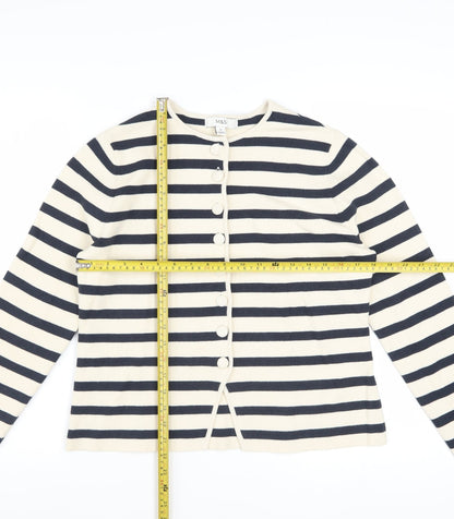 Marks and Spencer Women’s Multicoloured Stripe Cardigan M