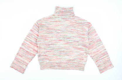 Marks and Spencer Women’s Multicoloured Roll Neck Knit Jumper M