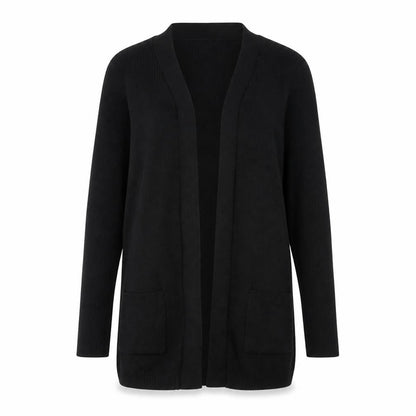 Debenhams Women’s Black Size 12 Knit Long Sleeve Open Cardigan