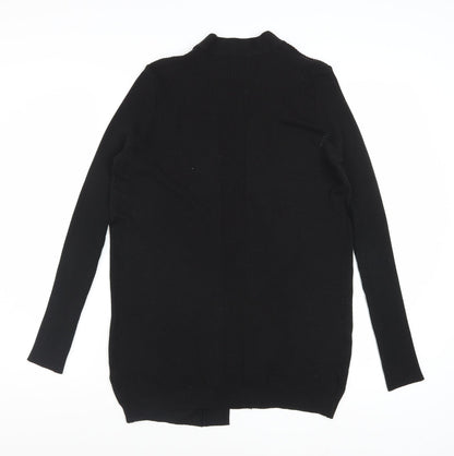 Debenhams Women’s Black Size 12 Knit Long Sleeve Open Cardigan