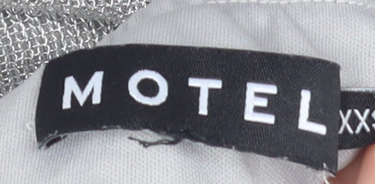 Motel Women's Silver Strapless Bodycon Mini Dress XS