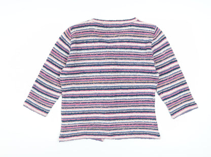 Marks and Spencer Per Una Women’s Multicoloured Striped Cardigan Size 16