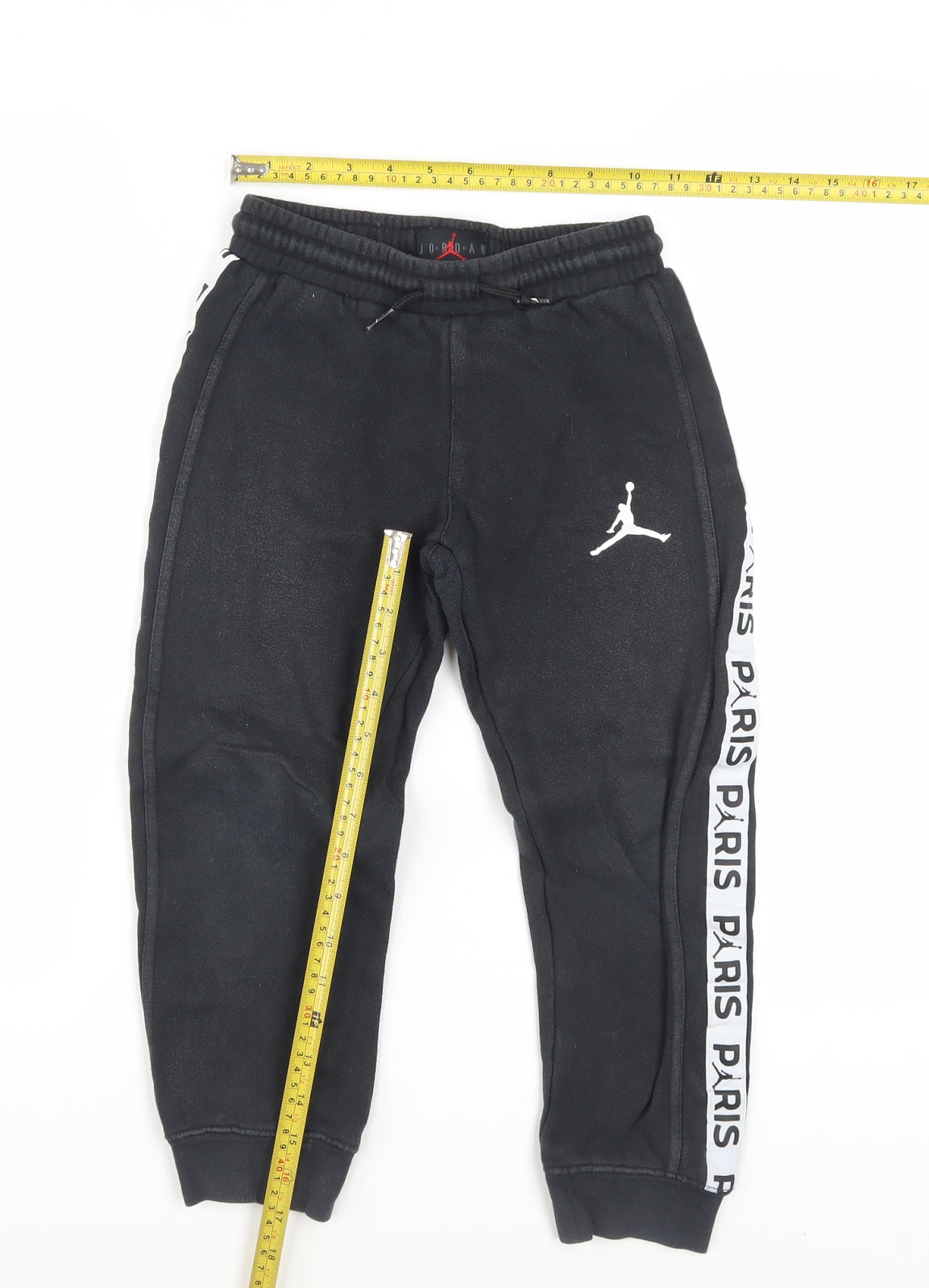 Jordan Boys Black 6-7 Years Jogger Trousers with Paris Side Stripes