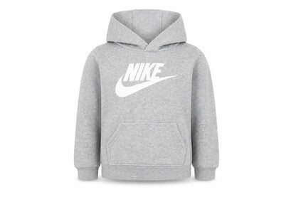 Nike Boys Grey Pullover Hoodie 2-3 Years Cotton Blend Graphic Logo