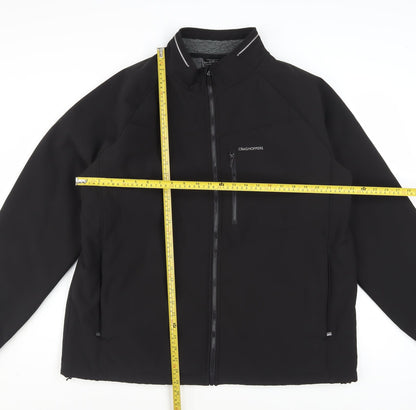 Craghoppers Men’s Black 2XL Softshell Jacket Windproof Water Resistant