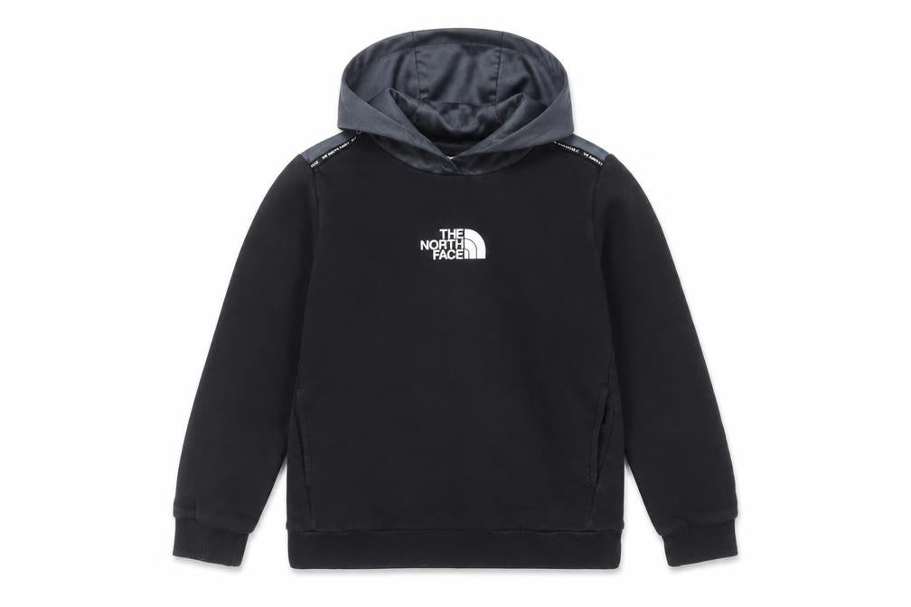 The North Face Boys Black Pullover Hoodie L Cotton Blend Warm Top