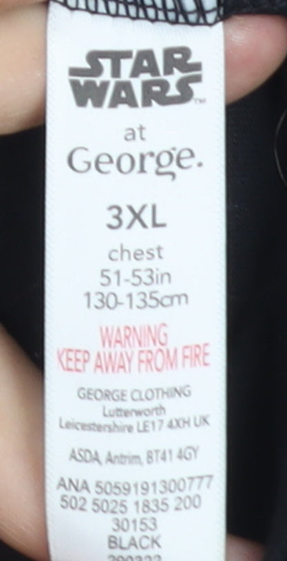 George Men’s Black Star Wars The Mandalorian 3XL Graphic T-Shirt