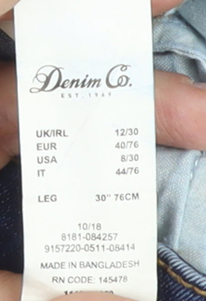 Denim Co. Women Blue Size 12 Skinny Stretch Jeans