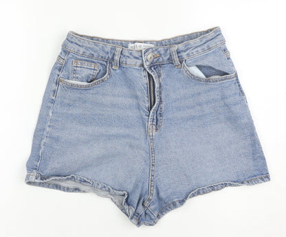 Denim Co. Women's Blue High Rise Mom Denim Shorts Size 10