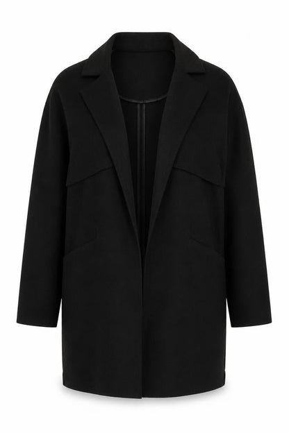 Warehouse Women’s Black Crepe Blazer Size 12 Regular Fit