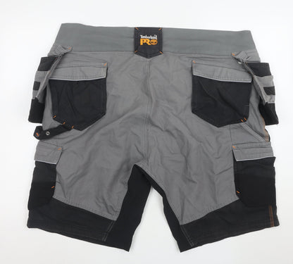 Timberland PRO Men's Grey 2XL Cargo Work Shorts Cotton Blend