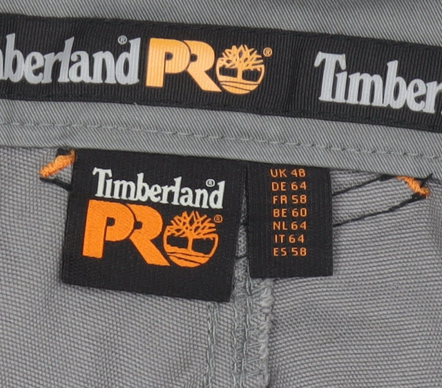 Timberland PRO Men's Grey 2XL Cargo Work Shorts Cotton Blend