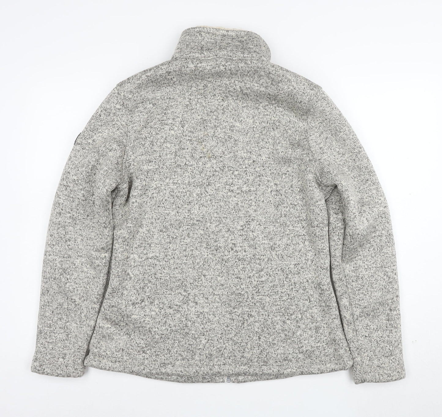 Regatta Great Outdoors Womens Grey Fleece Jacket UK 14 Full Zip Lined