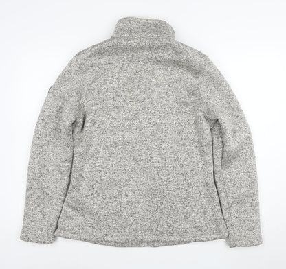 Regatta Great Outdoors Womens Grey Fleece Jacket UK 14 Full Zip Lined