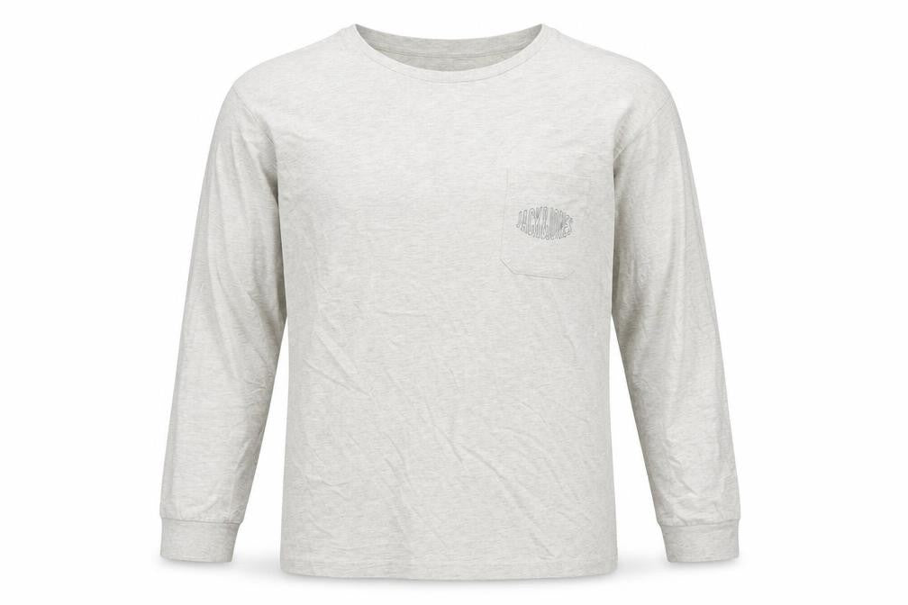 Jack & Jones Men’s Grey XL Long Sleeve Crew Neck T-Shirt