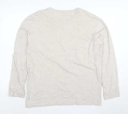 Jack & Jones Men’s Grey XL Long Sleeve Crew Neck T-Shirt