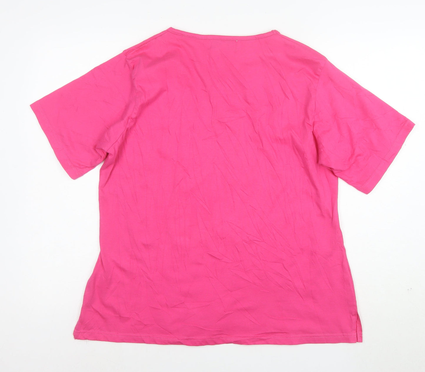 Mudd & Water Women’s Pink Studded Cotton T-Shirt XL