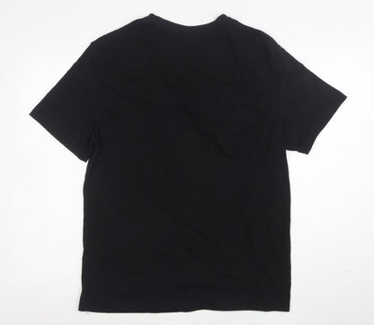 I Love NY Womens Black XL Graphic Embroidered Cotton T-Shirt
