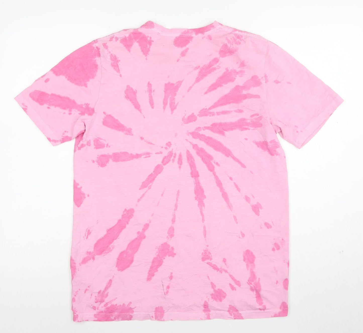 PSYCHIC HEARTS Women's Pink Tie-Dye Cali Malibu Cotton T-Shirt M
