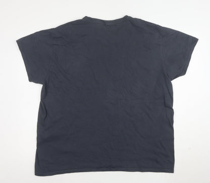Pampling Unisex Adults Blue Art Graphic 3XL Cotton T-Shirt