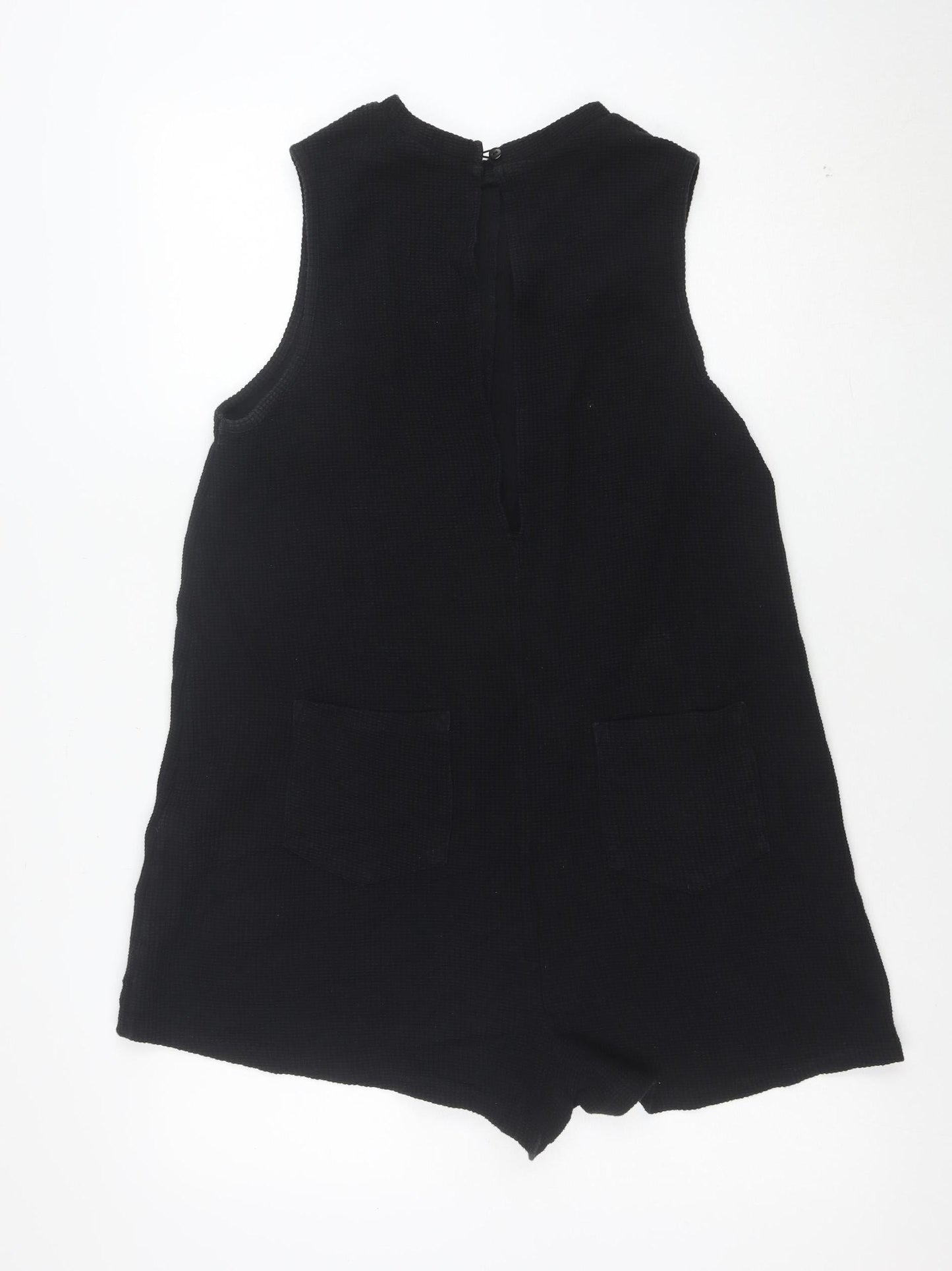 ASOS Women’s Black Sleeveless Knit Playsuit Size 14