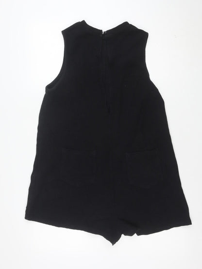 ASOS Women’s Black Sleeveless Knit Playsuit Size 14