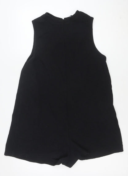 ASOS Women’s Black Sleeveless Knit Playsuit Size 14