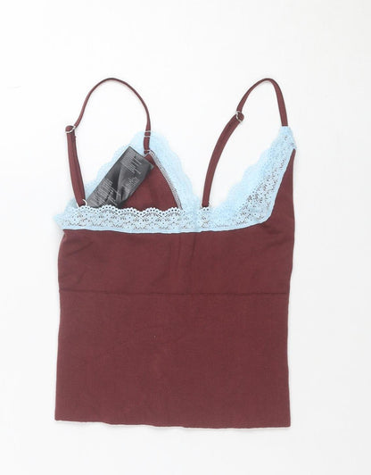 Urban Outfitters Women’s Brown Lace Trim Camisole Top Size M