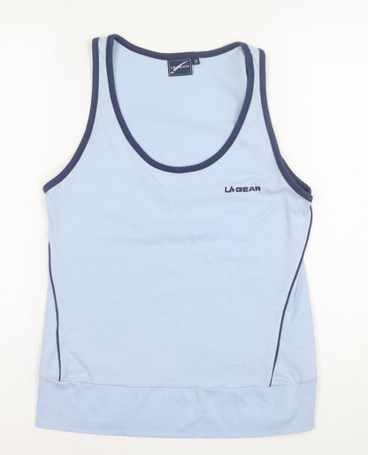 LA Gear Women Blue Tank Top Size 12 Casual Summer Jersey