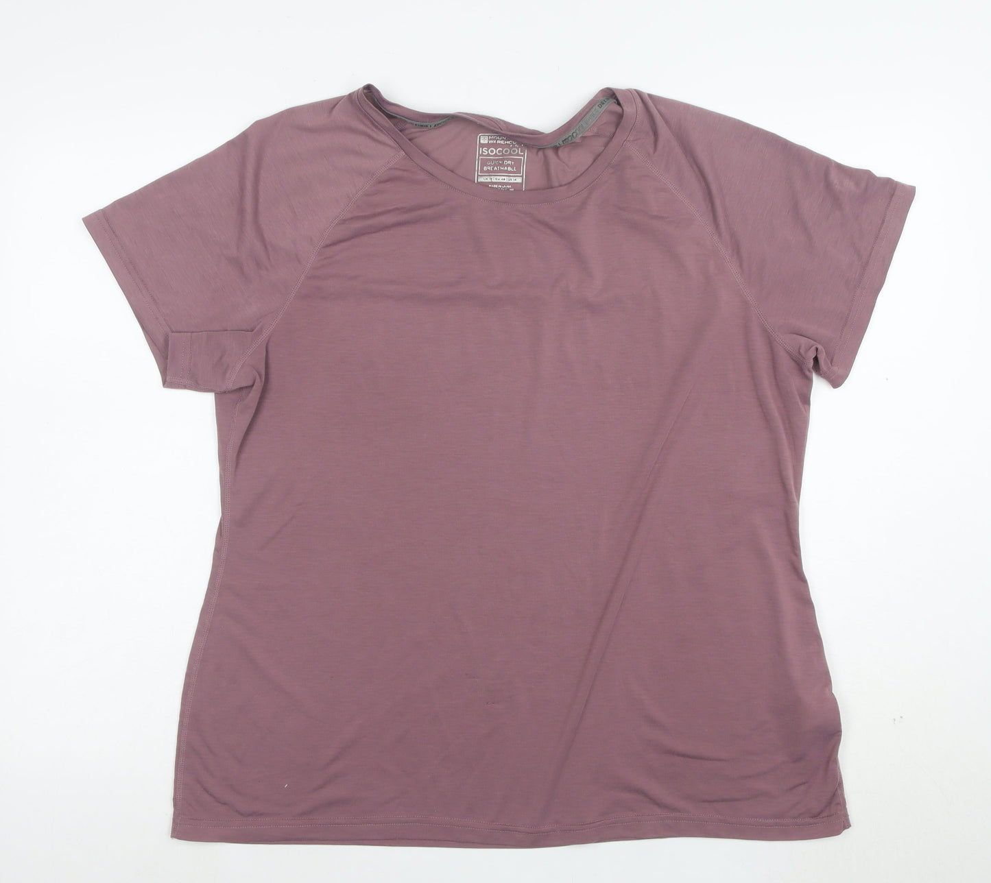 Mountain Warehouse Womens Purple Quick Dry Sports T-Shirt Size 14