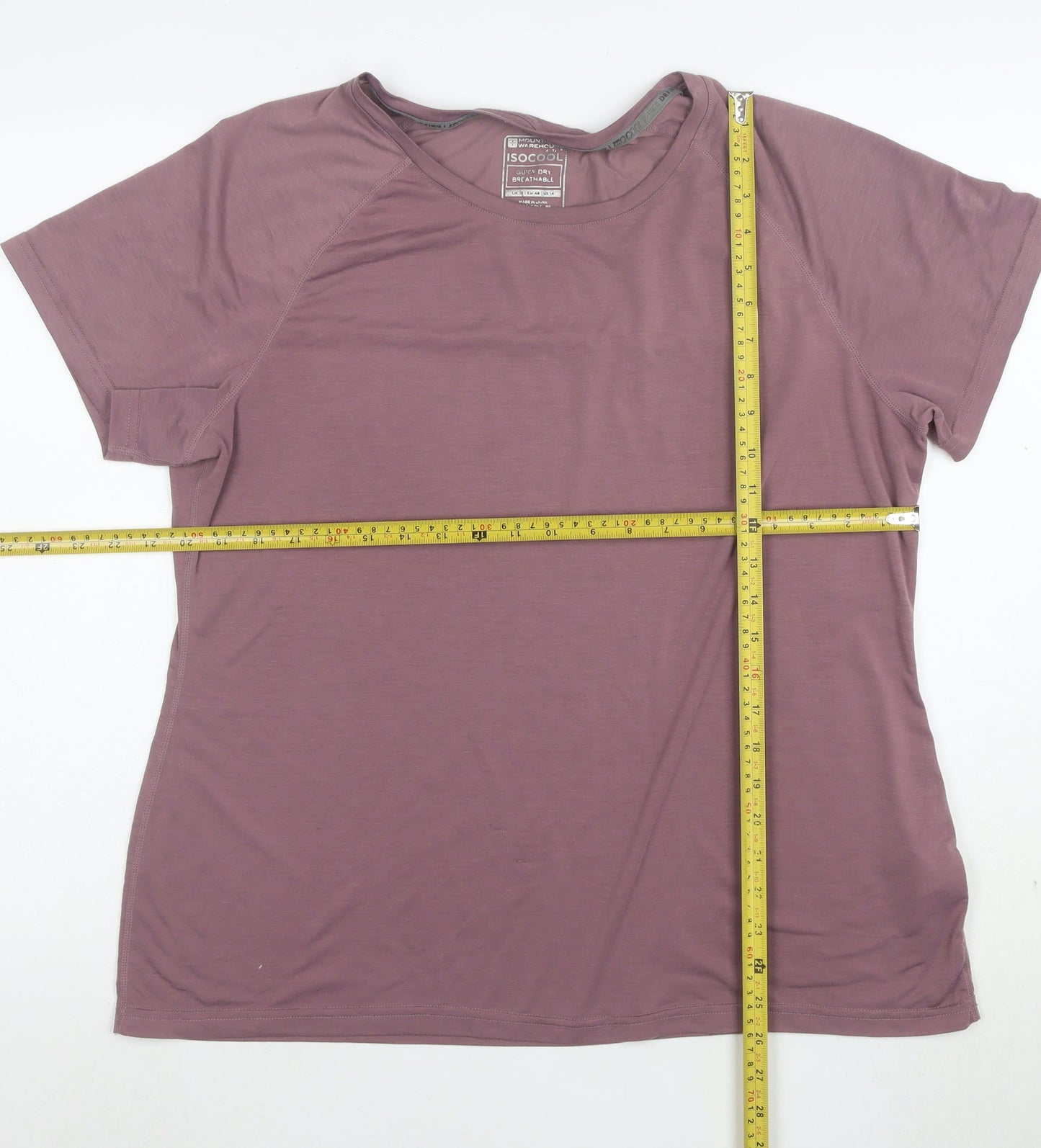 Mountain Warehouse Womens Purple Quick Dry Sports T-Shirt Size 14