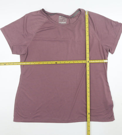 Mountain Warehouse Womens Purple Quick Dry Sports T-Shirt Size 14