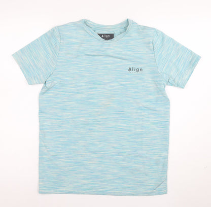 Align Outdoors Boys Blue Short Sleeve Crew Neck T-Shirt Size 12-13