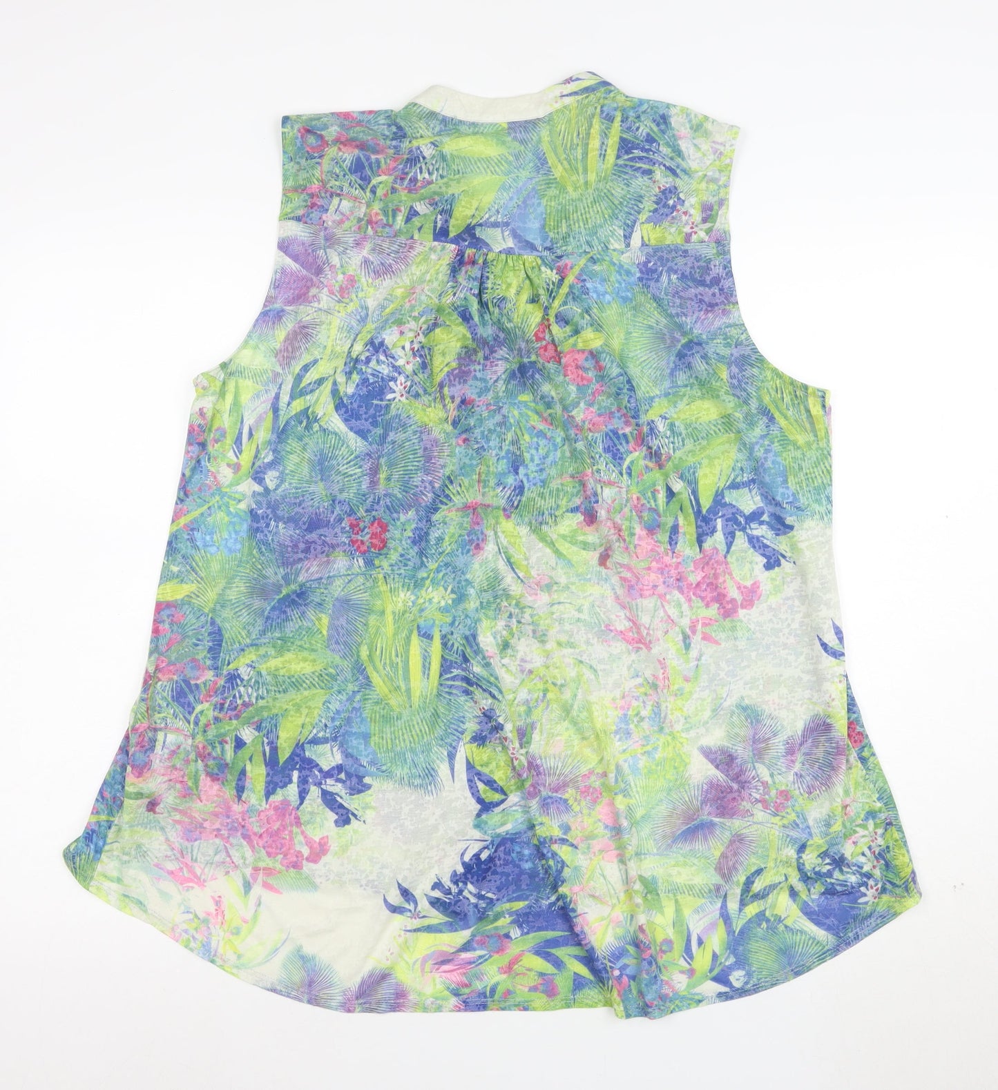 Wallis Women’s Multicoloured Floral Sleeveless Tunic Blouse XL