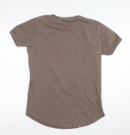 Gym King Men's Brown Crew Neck Short Sleeve T-Shirt Size M