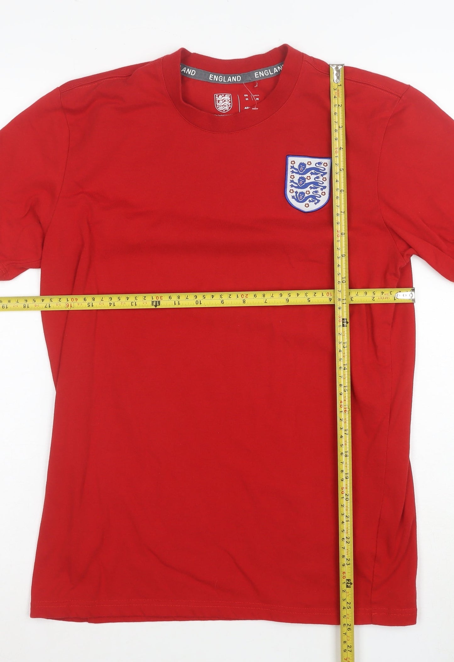 Fanatics Men's Red England Football Cotton T-Shirt Size M