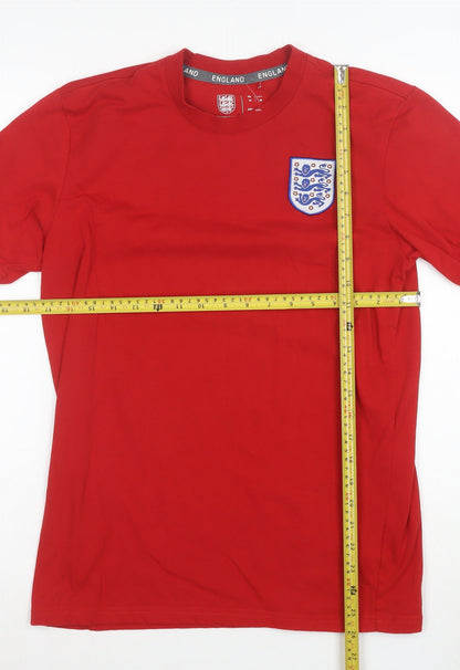 Fanatics Men's Red England Football Cotton T-Shirt Size M