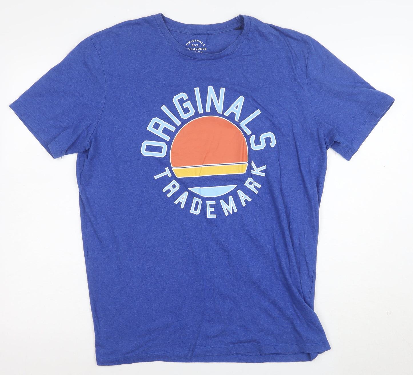 Jack & Jones Originals Blue XL Men's Graphic T-Shirt
